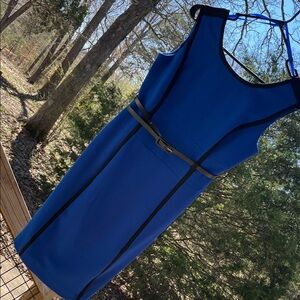 Sleeveless Royal Blue Dress